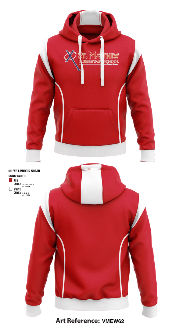 Hoodie, St Matthew School, Spirit Store, Teamtime, Team time, sublimation, custom sports apparel, team uniforms, spirit wear, spiritwear, sports uniforms, custom shirts, team store, custom team store, fundraiser sports, apparel fundraiser