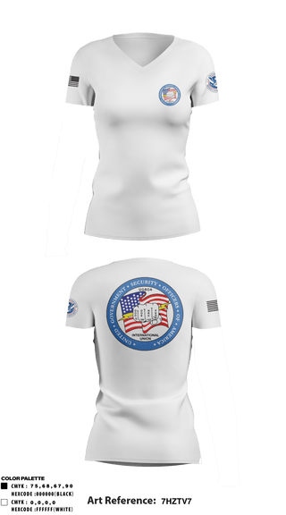 Women's Short Sleeve Vneck Shirt, , Police, Teamtime, Team time, sublimation, custom sports apparel, team uniforms, spirit wear, spiritwear, sports uniforms, custom shirts, team store, custom team store, fundraiser sports, apparel fundraiser