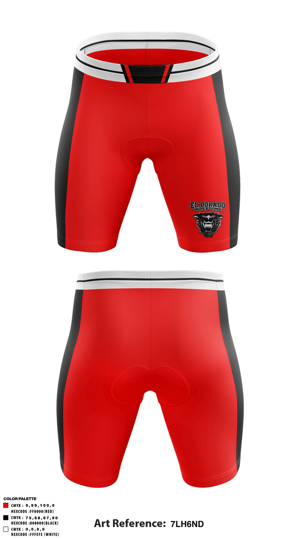 Men's Compression Shorts, El Dorado High School Wrestling, Wrestling, Teamtime, Team time, sublimation, custom sports apparel, team uniforms, spirit wear, spiritwear, sports uniforms, custom shirts, team store, custom team store, fundraiser sports, apparel fundraiser