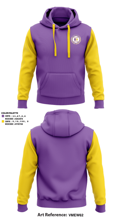 Bret Harte Little League 19463290 Hoodie - 1