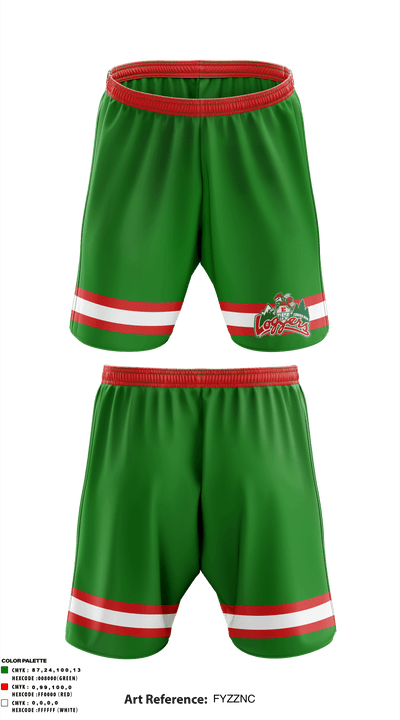 Eureka High School Golf 86222263 Athletic Shorts With Pockets - 1