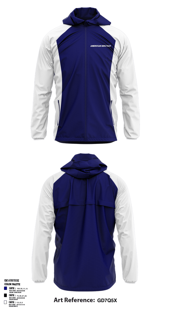 Windbreaker, American Heritage School Boca Delray, Spirit Store, Teamtime, Team time, sublimation, custom sports apparel, team uniforms, spirit wear, spiritwear, sports uniforms, custom shirts, team store, custom team store, fundraiser sports, apparel fundraiser