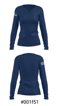 Webster Thomas High School Golf 84985816 Women's Long Sleeve V-neck Shirt - 20