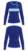 Vista Peak Prep Cheer 57754255 Women's Long Sleeve V-neck Shirt - 19