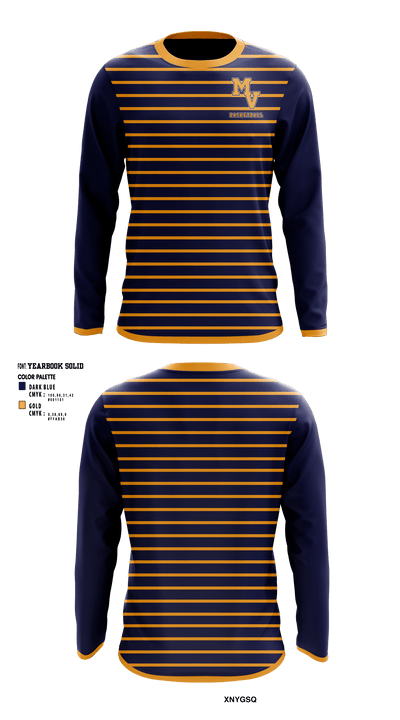 Medomak Valley Panthers 33560962 Long Sleeve Performance Shirt - 1