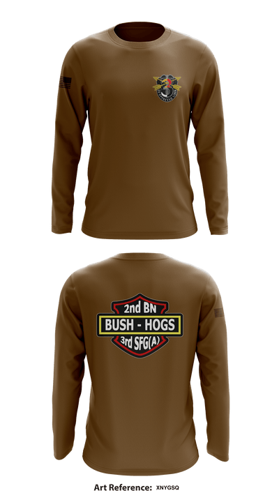 2d Battalion, 3d Special Forces Group 4124054 Long Sleeve Performance Shirt - 1