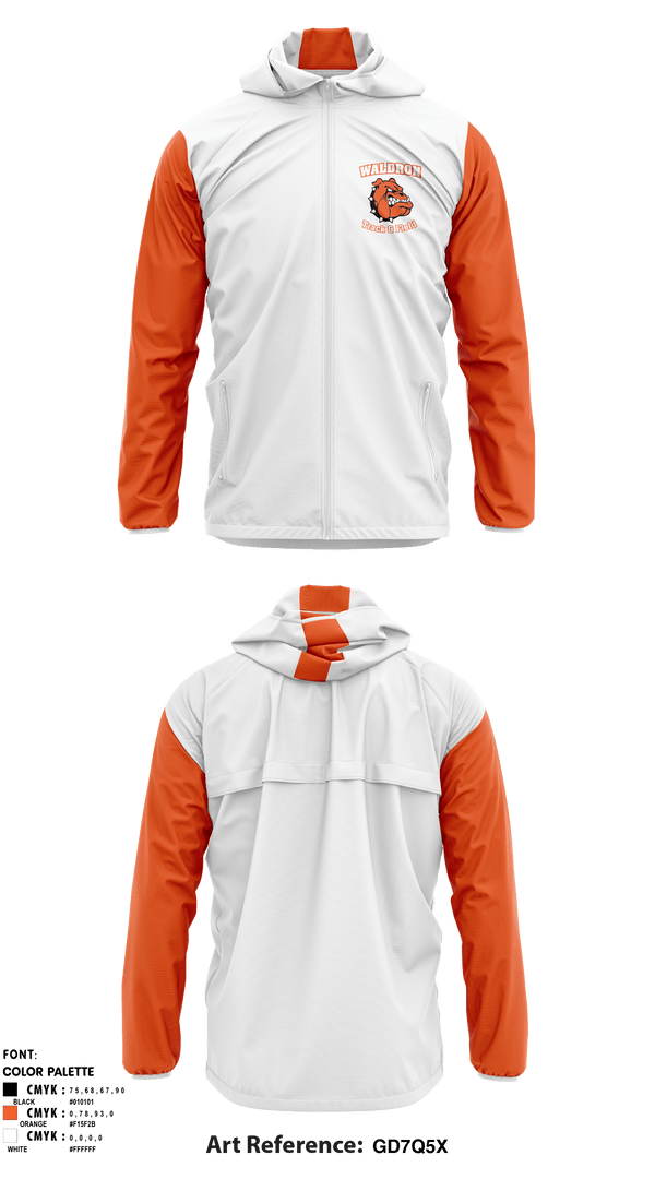 Windbreaker, Waldron High School Track, Track & Field, Teamtime, Team time, sublimation, custom sports apparel, team uniforms, spirit wear, spiritwear, sports uniforms, custom shirts, team store, custom team store, fundraiser sports, apparel fundraiser