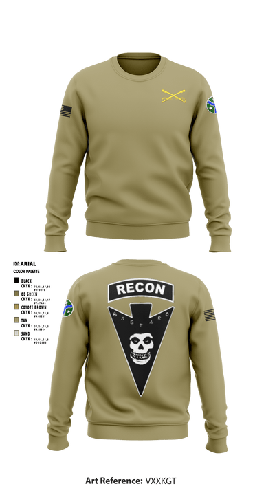3/278 Armored Calvary Regiment 57774458 Crew Neck Sweatshirt - 7