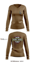 2d Battalion, 3d Special Forces Group 4124054 Women's Long Sleeve V-neck Shirt - 1