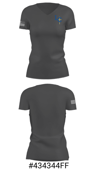 Women's Short Sleeve Vneck Shirt, Lehman Catholic High School Band, Spirit Store, Teamtime, Team time, sublimation, custom sports apparel, team uniforms, spirit wear, spiritwear, sports uniforms, custom shirts, team store, custom team store, fundraiser sports, apparel fundraiser
