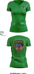 295th Military Police Company 3995140 Women's Short Sleeve V-neck Shirt - 1