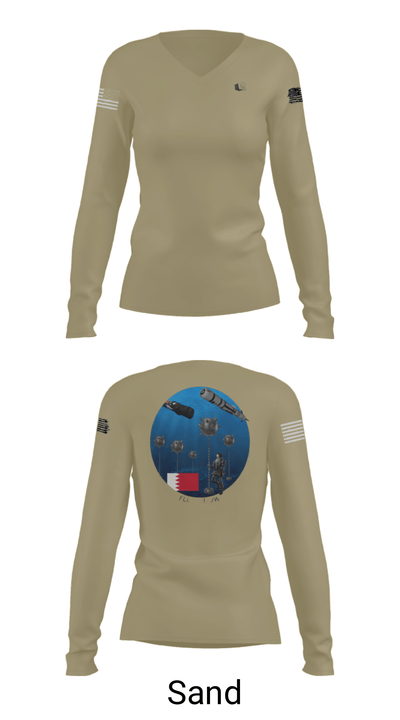 2U2 7410050 Women's Long Sleeve V-neck Shirt - 42