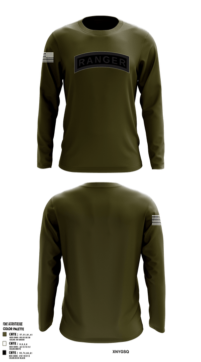 HHC Mortars, 2-505 PIR 68912099 Long Sleeve Performance Shirt - 46