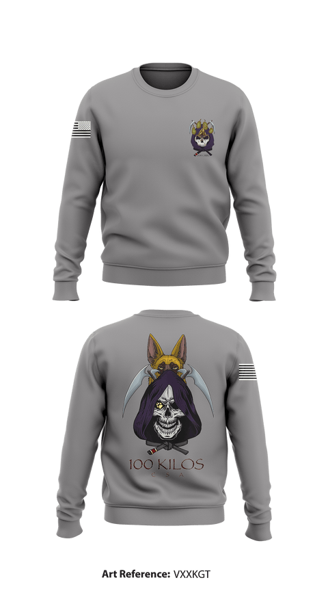 Crew Neck Sweatshirt, 100 kilos, , Teamtime, Team time, sublimation, custom sports apparel, team uniforms, spirit wear, spiritwear, sports uniforms, custom shirts, team store, custom team store, fundraiser sports, apparel fundraiser