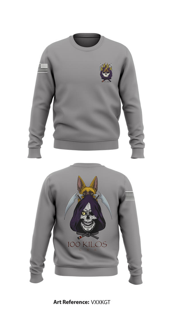 Crew Neck Sweatshirt, 100 kilos, , Teamtime, Team time, sublimation, custom sports apparel, team uniforms, spirit wear, spiritwear, sports uniforms, custom shirts, team store, custom team store, fundraiser sports, apparel fundraiser
