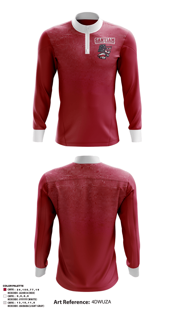 Quarter Zip Jacket, Santiam Christian School Wrestling, Wrestling, Teamtime, Team time, sublimation, custom sports apparel, team uniforms, spirit wear, spiritwear, sports uniforms, custom shirts, team store, custom team store, fundraiser sports, apparel fundraiser