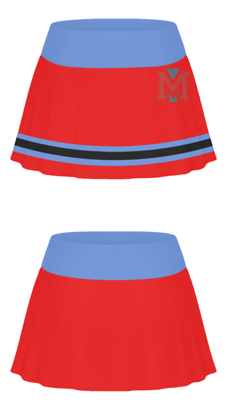 Skort, Mark Morris High School Cheer, Cheer, Teamtime, Team time, sublimation, custom sports apparel, team uniforms, spirit wear, spiritwear, sports uniforms, custom shirts, team store, custom team store, fundraiser sports, apparel fundraiser