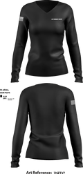 La Vergne SWAT 71324083 Women's Long Sleeve V-neck Shirt - 1