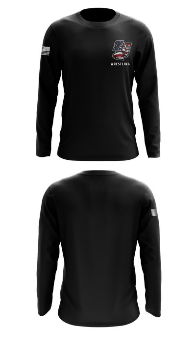Santiam Christian School Wrestling 60304138 Long Sleeve Performance Shirt - 13