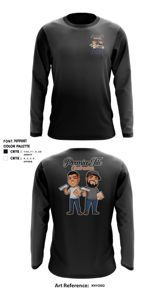 Long Sleeve Rash Guard Shirt, Premier tile contractorsPremier tile contractors, , Teamtime, Team time, sublimation, custom sports apparel, team uniforms, spirit wear, spiritwear, sports uniforms, custom shirts, team store, custom team store, fundraiser sports, apparel fundraiser