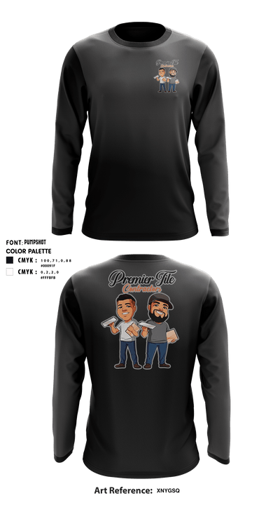 Premier tile contractorsPremier tile contractors 57363608 Long Sleeve Rash Guard Shirt - 1