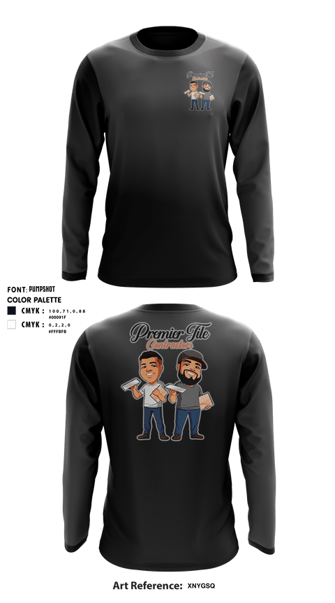 Long Sleeve Rash Guard Shirt, Premier tile contractorsPremier tile contractors, , Teamtime, Team time, sublimation, custom sports apparel, team uniforms, spirit wear, spiritwear, sports uniforms, custom shirts, team store, custom team store, fundraiser sports, apparel fundraiser