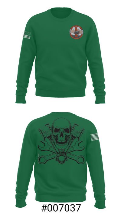 1st Battalion 10th Marines 30175509 Crew Neck Sweatshirt - 7