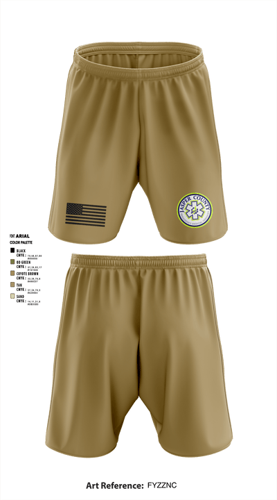 Jasper County EMS 69252235 Athletic Shorts With Pockets - 3
