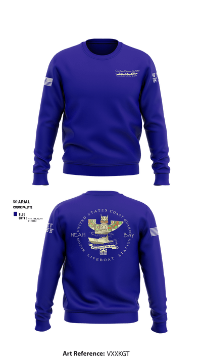 USCG STATION NEAH BAY 8595020 Crew Neck Sweatshirt - 1