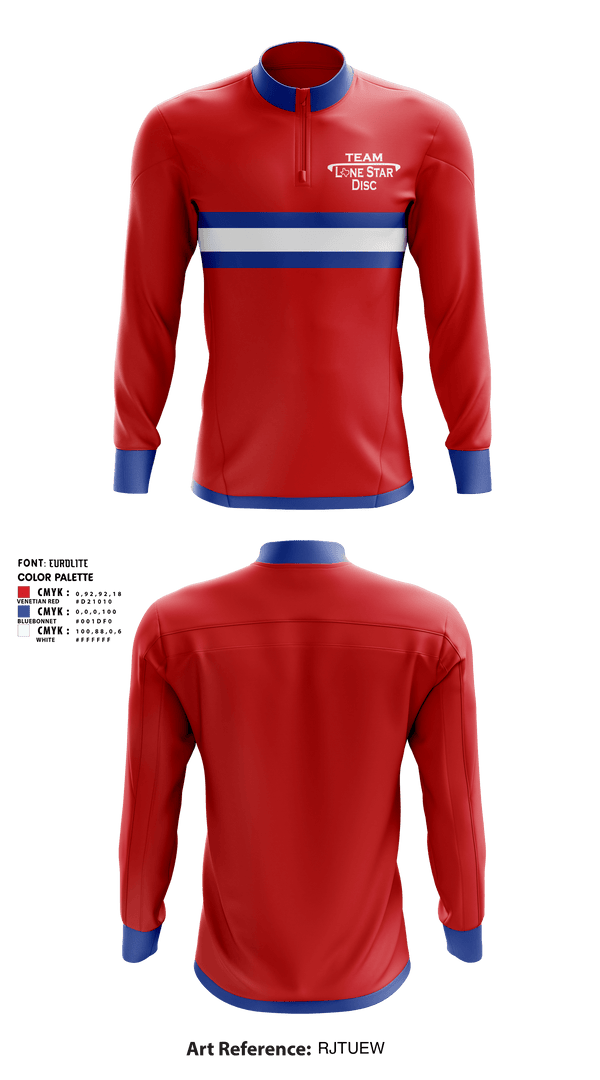 Quarter Zip Jacket, Lone Star Disc, Golf, Teamtime, Team time, sublimation, custom sports apparel, team uniforms, spirit wear, spiritwear, sports uniforms, custom shirts, team store, custom team store, fundraiser sports, apparel fundraiser