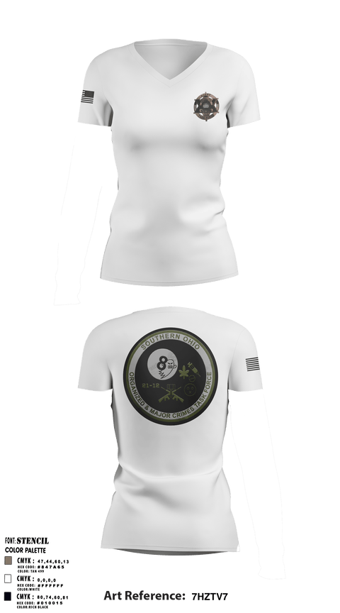 Women's Short Sleeve Vneck Shirt, , Police, Teamtime, Team time, sublimation, custom sports apparel, team uniforms, spirit wear, spiritwear, sports uniforms, custom shirts, team store, custom team store, fundraiser sports, apparel fundraiser