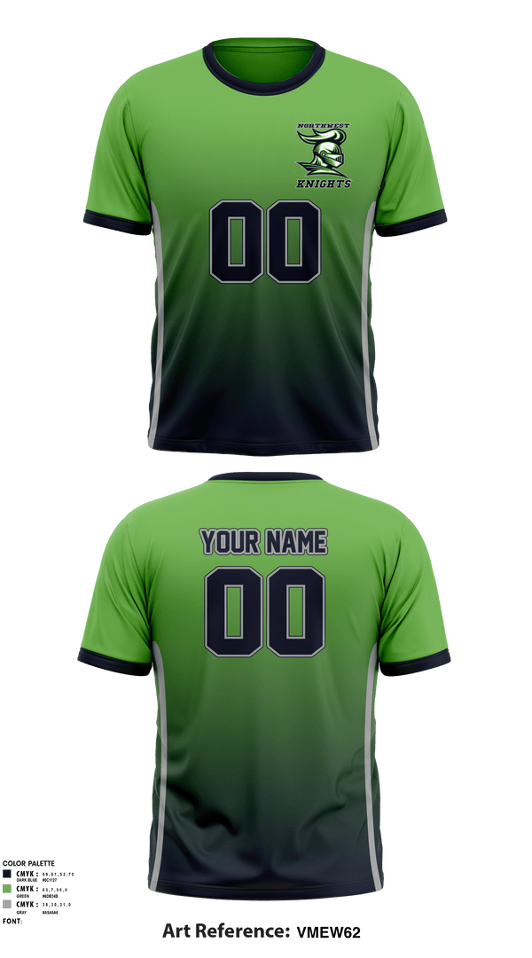Short Sleeve Performance Shirt, Northwest Knights, Football, Teamtime, Team time, sublimation, custom sports apparel, team uniforms, spirit wear, spiritwear, sports uniforms, custom shirts, team store, custom team store, fundraiser sports, apparel fundraiser