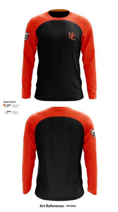 North Canton Hoover Vikings 38397364 Long Sleeve Performance Shirt - 3