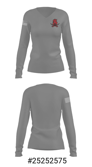 Women's Long Sleeve Vneck Shirt, Archbishop Spalding High School Golf, Golf, Teamtime, Team time, sublimation, custom sports apparel, team uniforms, spirit wear, spiritwear, sports uniforms, custom shirts, team store, custom team store, fundraiser sports, apparel fundraiser