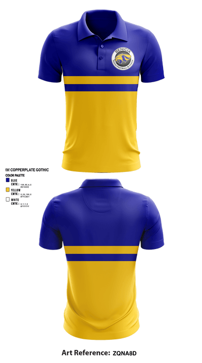 Benicia High School Cheer 6851556 Short Sleeve Performance Polo - 1