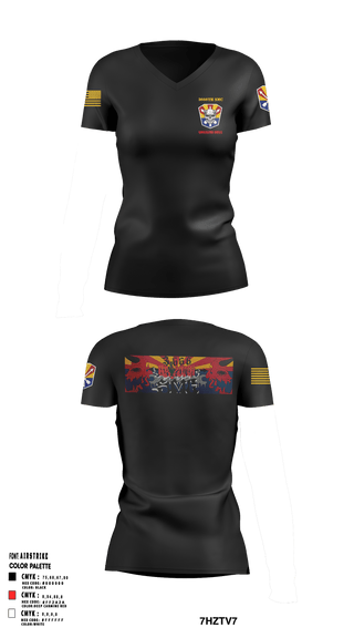 Women's Short Sleeve Vneck Shirt, 3666th SMC, Army, Teamtime, Team time, sublimation, custom sports apparel, team uniforms, spirit wear, spiritwear, sports uniforms, custom shirts, team store, custom team store, fundraiser sports, apparel fundraiser