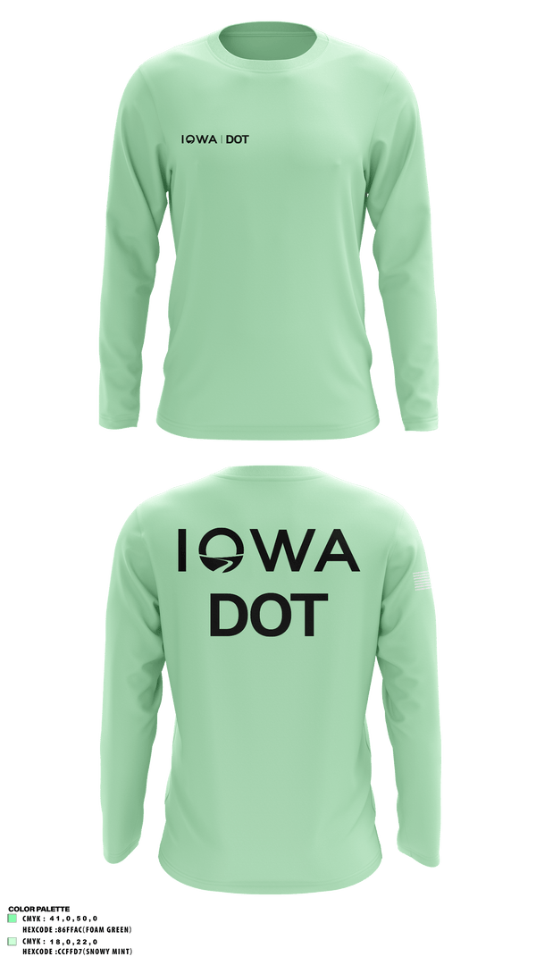 Long Sleeve Performance Shirt, Iowa DOT, , Teamtime, Team time, sublimation, custom sports apparel, team uniforms, spirit wear, spiritwear, sports uniforms, custom shirts, team store, custom team store, fundraiser sports, apparel fundraiser