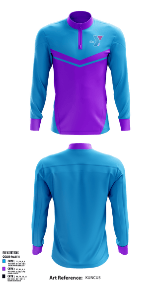 Quarter Zip Jacket, Greenwood Family Ymca, Spirit Store, Teamtime, Team time, sublimation, custom sports apparel, team uniforms, spirit wear, spiritwear, sports uniforms, custom shirts, team store, custom team store, fundraiser sports, apparel fundraiser