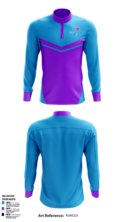 Greenwood Family Ymca 15435325 Quarter Zip Jacket - 1