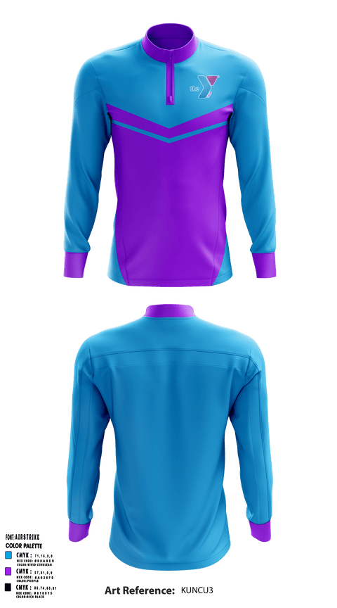 Quarter Zip Jacket, Greenwood Family Ymca, Spirit Store, Teamtime, Team time, sublimation, custom sports apparel, team uniforms, spirit wear, spiritwear, sports uniforms, custom shirts, team store, custom team store, fundraiser sports, apparel fundraiser