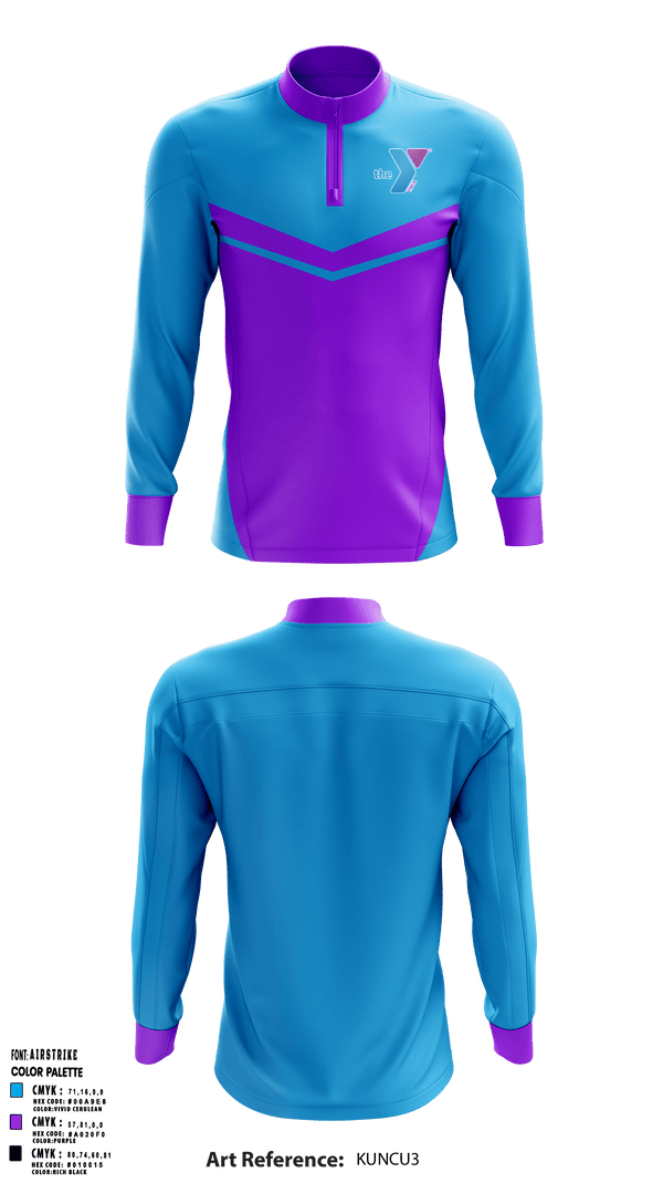 Quarter Zip Jacket, Greenwood Family Ymca, Spirit Store, Teamtime, Team time, sublimation, custom sports apparel, team uniforms, spirit wear, spiritwear, sports uniforms, custom shirts, team store, custom team store, fundraiser sports, apparel fundraiser