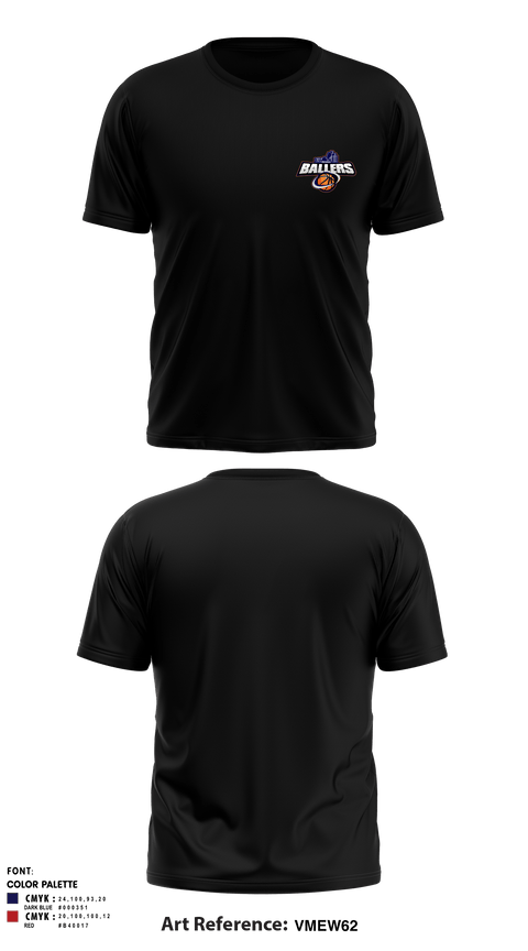 Short Sleeve Performance Shirt, Ballers Basketball, Men's Basketball, Teamtime, Team time, sublimation, custom sports apparel, team uniforms, spirit wear, spiritwear, sports uniforms, custom shirts, team store, custom team store, fundraiser sports, apparel fundraiser