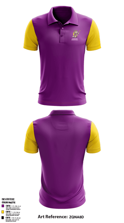 Lexington High School Basketball 47026889 Short Sleeve Performance Polo - 3