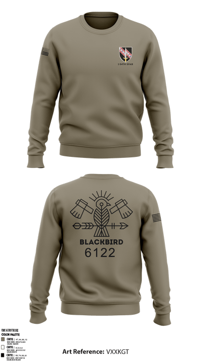 Bco 1/54th SFAB 95205956 Crew Neck Sweatshirt - 7