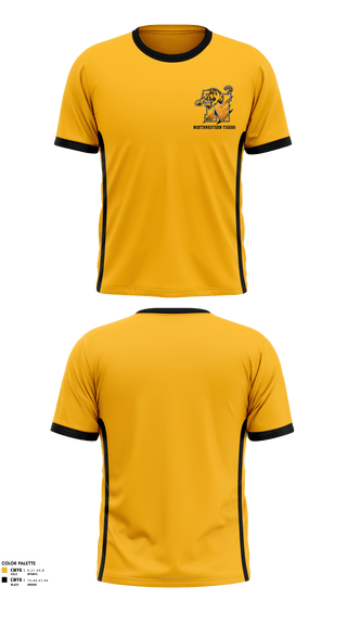 Short Sleeve Performance Shirt, Northwestern Tigers, Football, Teamtime, Team time, sublimation, custom sports apparel, team uniforms, spirit wear, spiritwear, sports uniforms, custom shirts, team store, custom team store, fundraiser sports, apparel fundraiser