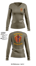 3rd Battalion 7th Marines 15959701 Women's Long Sleeve V-neck Shirt - 1