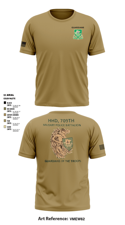 709th MP BN HHD 13627069 Short Sleeve Performance Shirt - 3