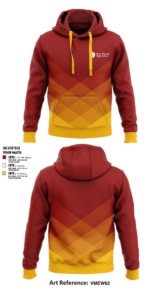 Hoodie, West Phoenix High School, Spirit Store, Teamtime, Team time, sublimation, custom sports apparel, team uniforms, spirit wear, spiritwear, sports uniforms, custom shirts, team store, custom team store, fundraiser sports, apparel fundraiser