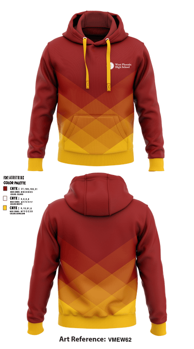 West Phoenix High School 87034045 Hoodie - 1