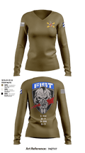 1-41 FA 18565829 Women's Long Sleeve V-neck Shirt - 3